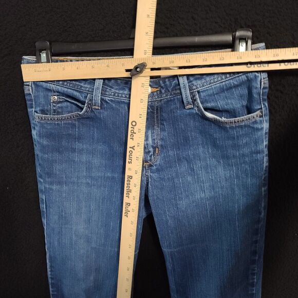 Eddie Bauer Womens Jeans Blue Size 8 Cotton Blend Classic Boot Cut Stretch - Picture 3 of 12